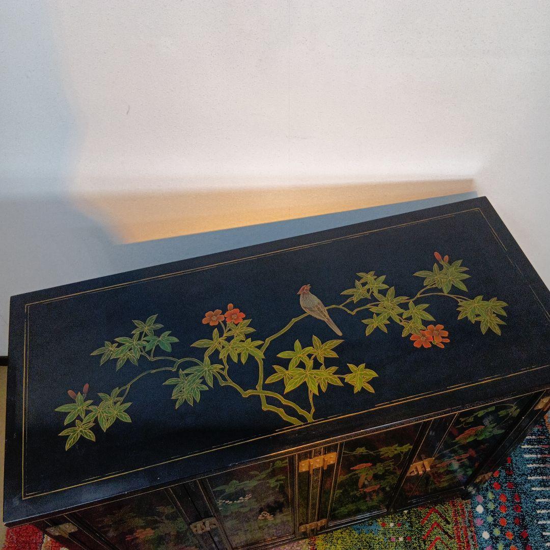 中国漆家具　アジアン家具　キャビネット