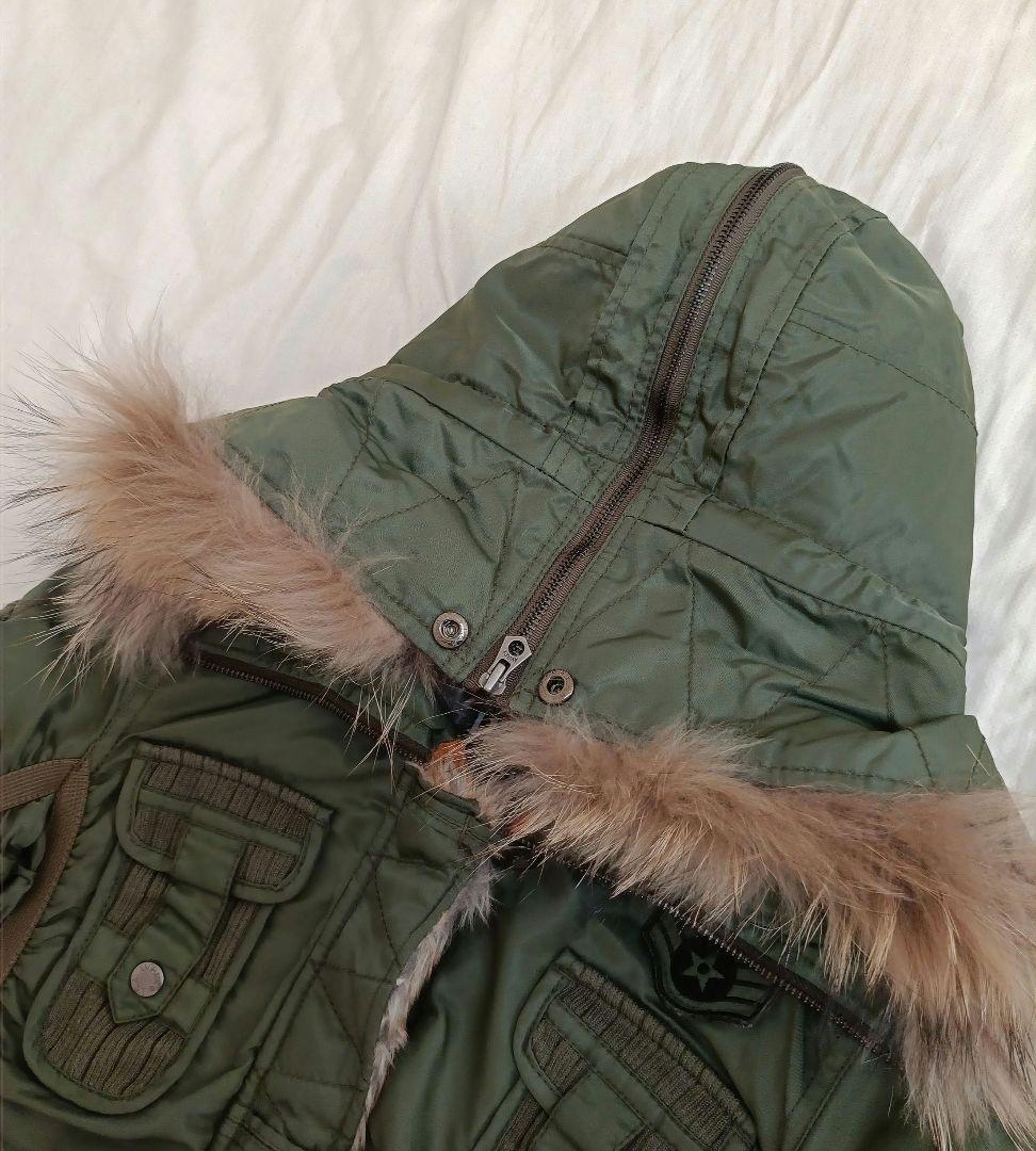 【美品】Avirex Ltd ラクーンファー　モッズコート L-2B ロング丈