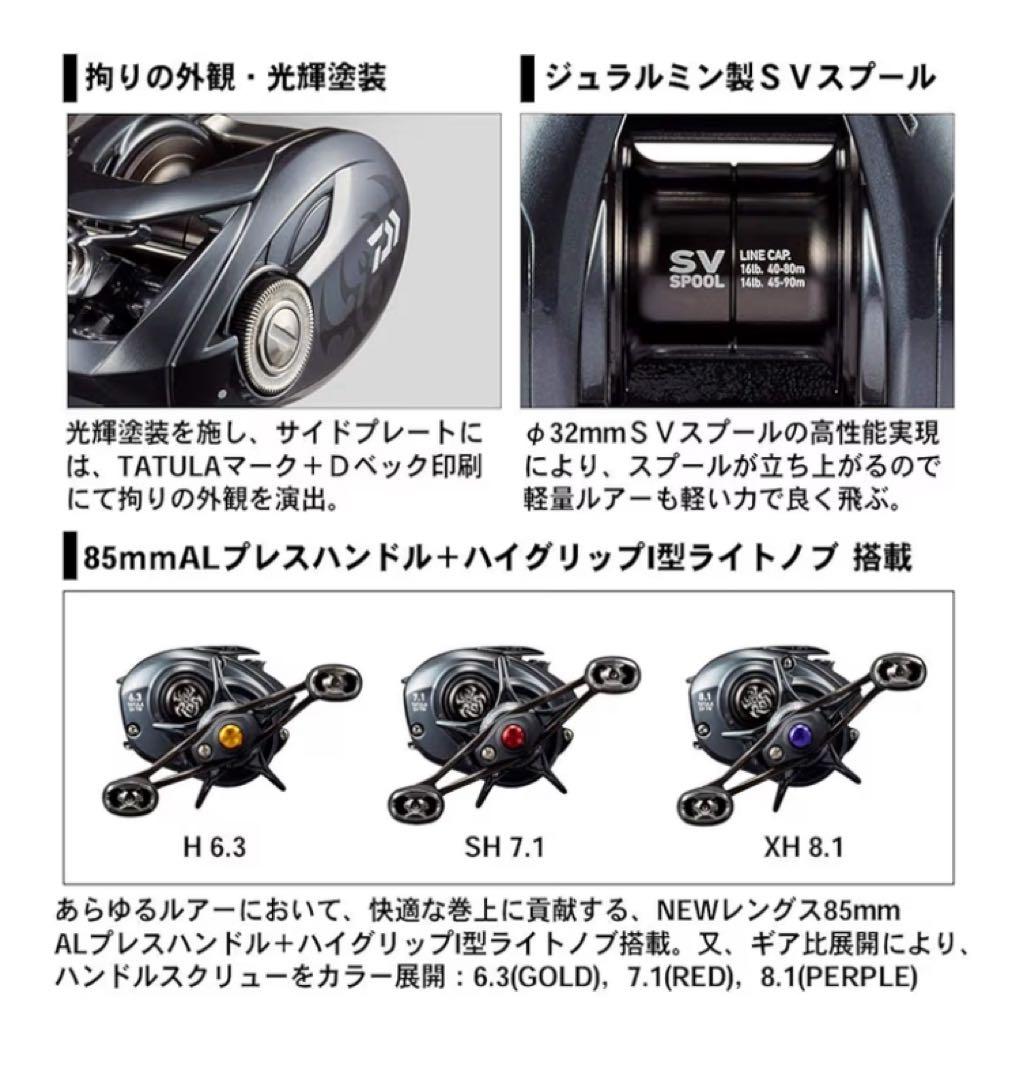 DAIWA TATULA SV TW ベイトリール