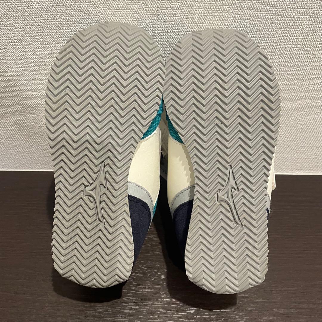 ミキハウス× ミズノDoubleB キッズスニーカー 19cm グリーン