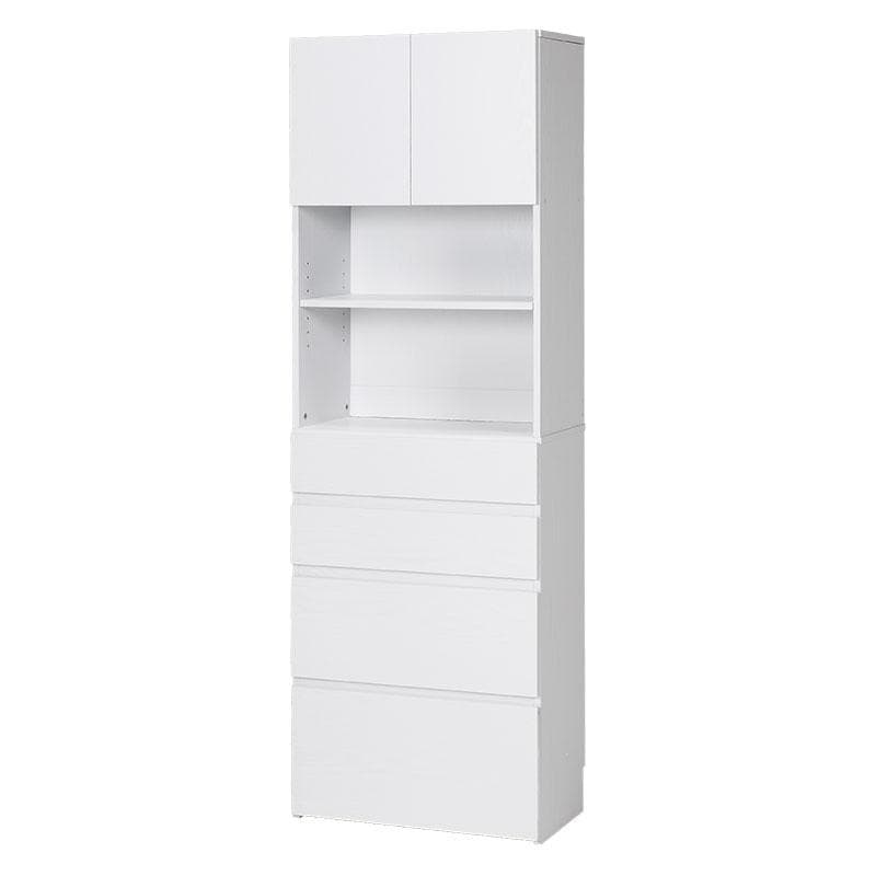 ハイタイプすき間収納チェスト 幅59cm ホワイト [8364]