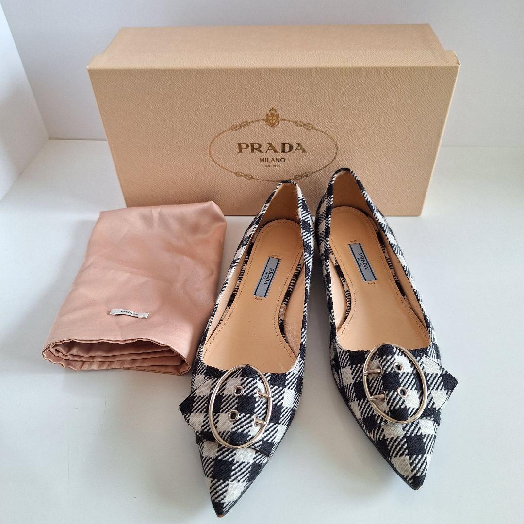 PRADA プラダ フラットシューズ パンプス　 24cm