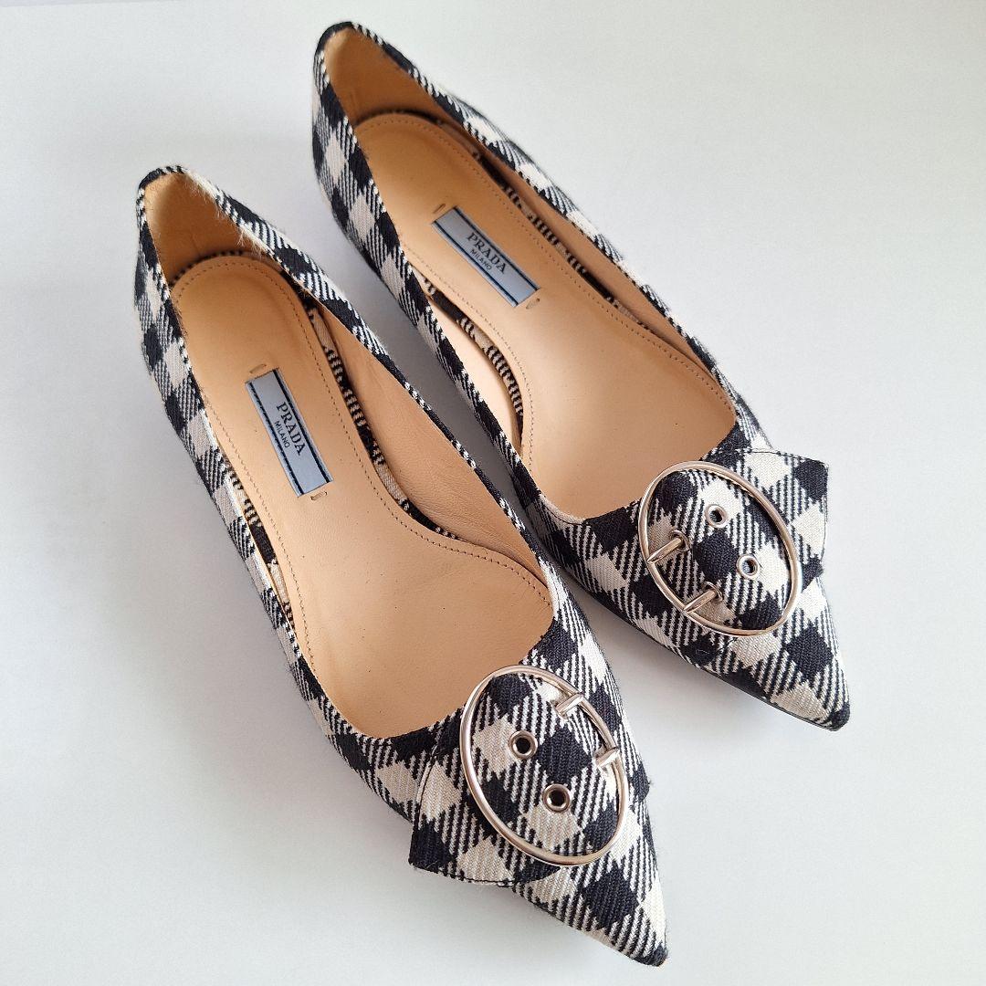 PRADA プラダ フラットシューズ パンプス　 24cm