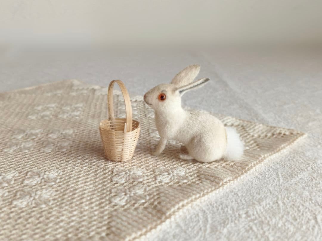 【✳︎toto✳︎さま】vintage ୨୧ 真っ白な 可愛い ウサちゃん