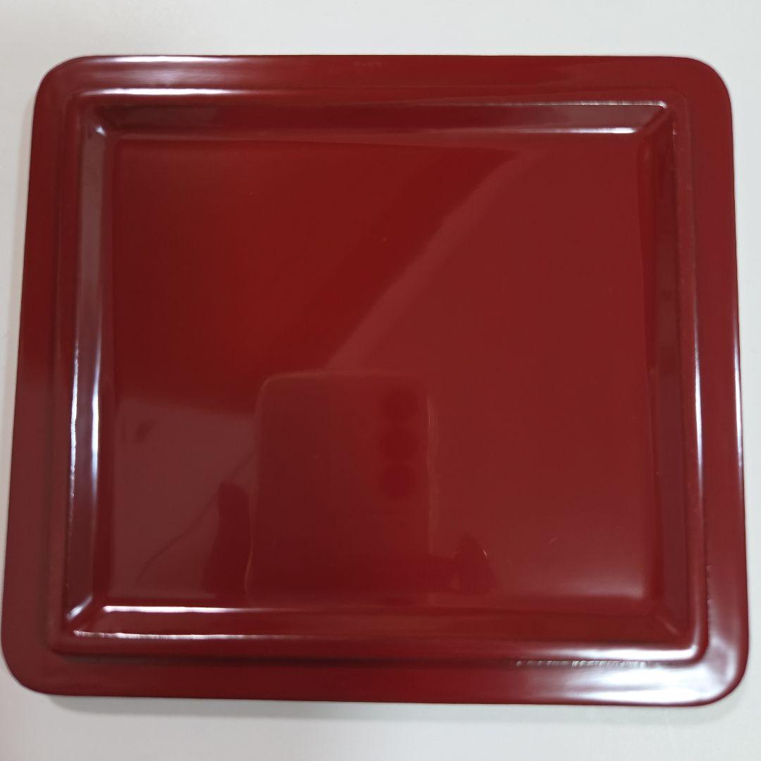 川連漆器　三段お重(姫重)　椿柄