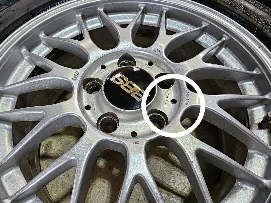 BBS RG-F RG403 鍛造 16インチ 7J +48 pcd112