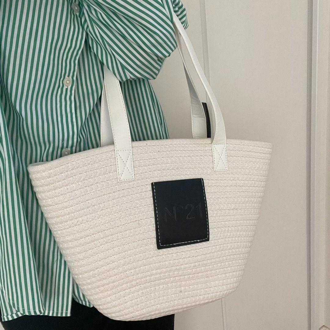 新作　N°21　ヌメロヴェントゥーノ　キッズバスケットバッグ　カゴバッグ　トート