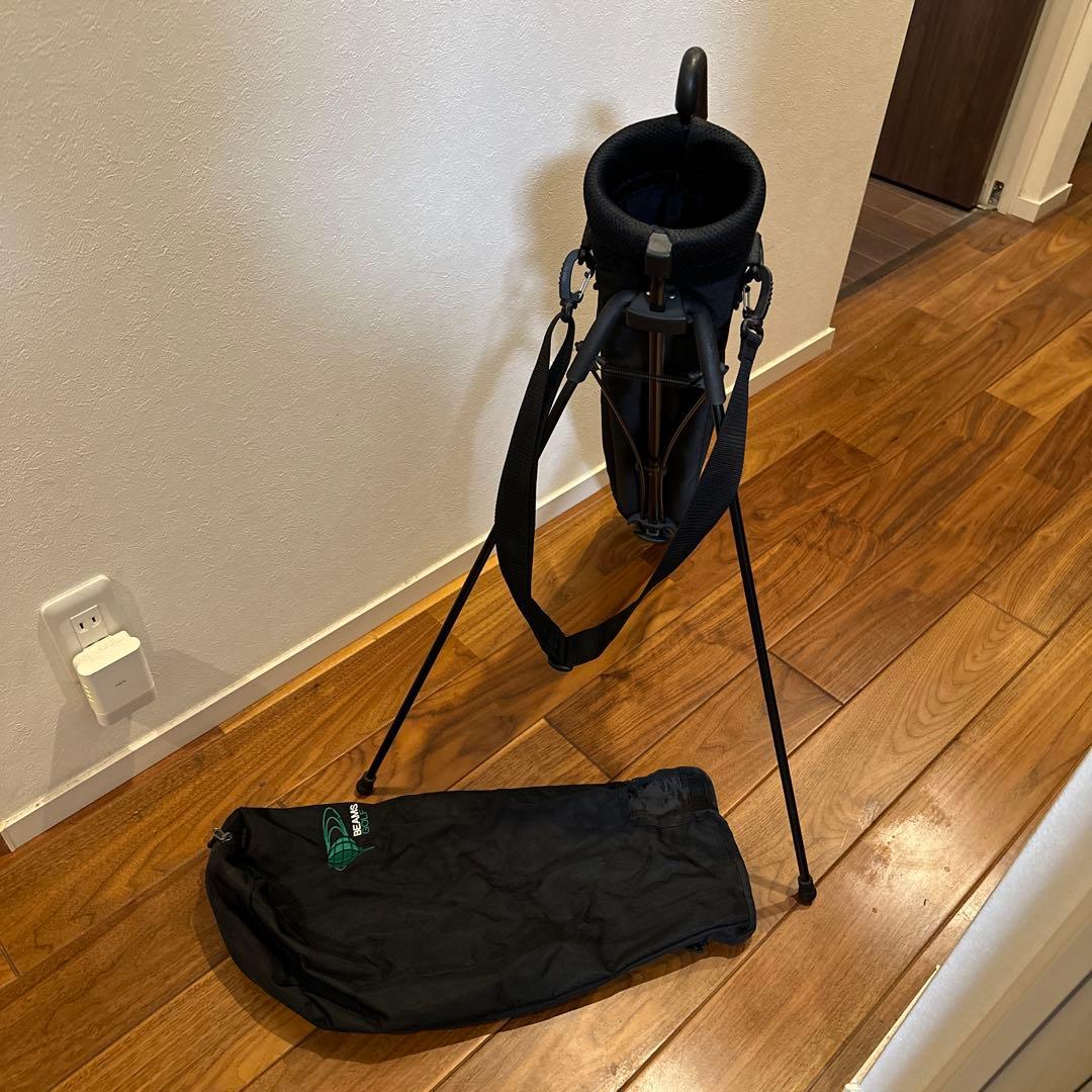 BEAMS GOLF スタンド式ゴルフバッグ 黒