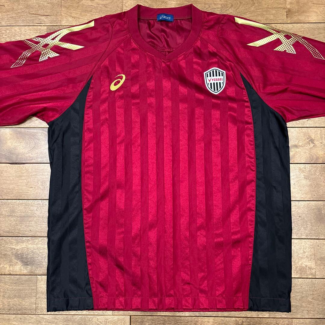 【極美品】ヴィッセル神戸 ピステ上下 セットアップ ナイロン アシックス XL