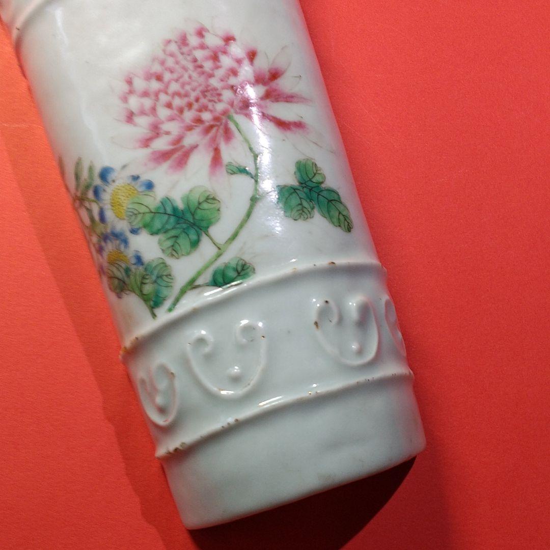 大清時代の壁掛け花入れ器