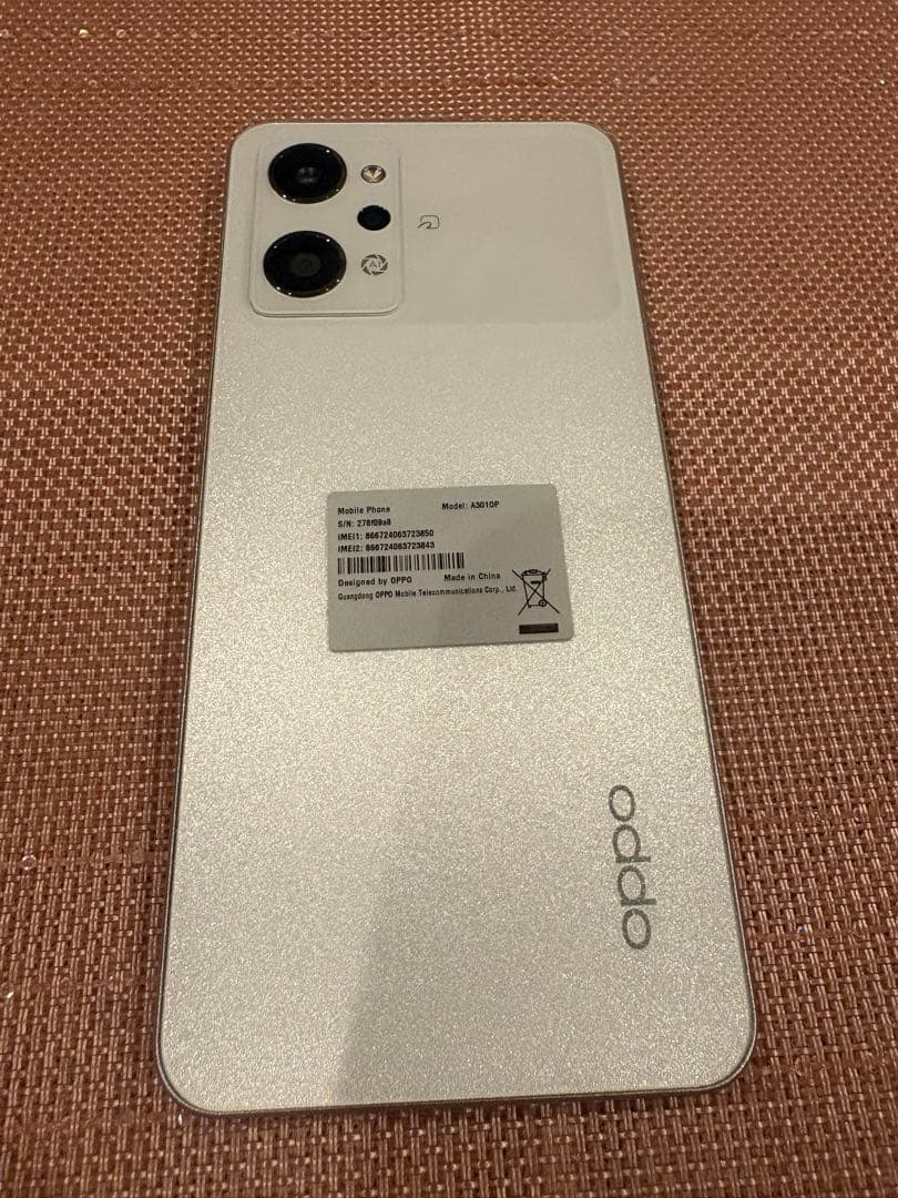 【OPPO】♡本体 美品♡Reno9A／ムーンホワイト