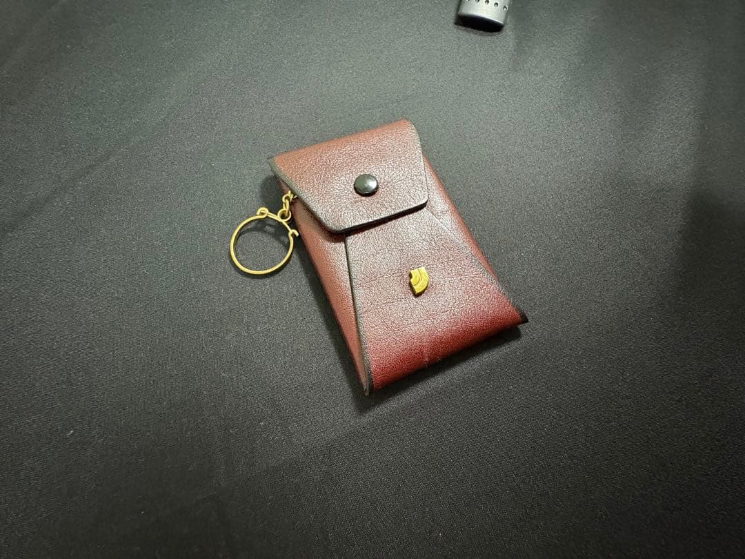 希少 Leica ライカ刻印 本革カードケース ドイツPRYM金具 キーリング付