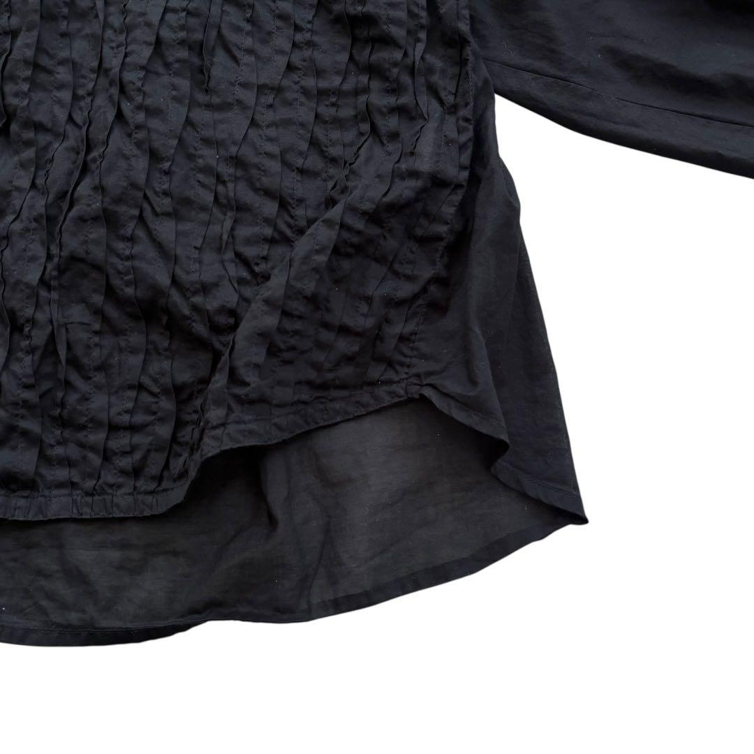 【極美品】YACCOMARICARD ヤッコマリカルド ピンタック ブラウス 黒