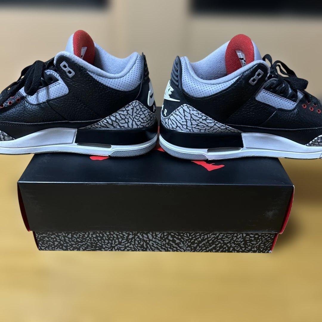 シューズ(男性用) AIR JORDAN3 RETRO OG BLACK CEMENT 2018