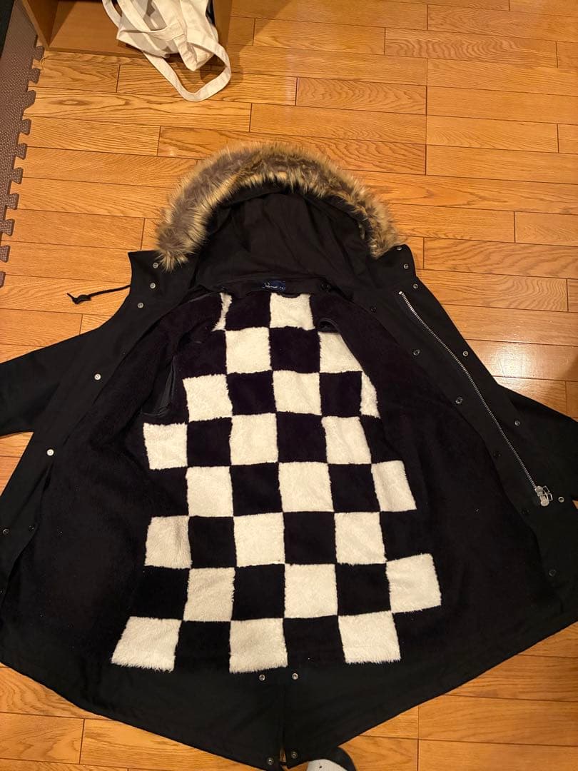 フレッドペリー　モッズコート　黒　M