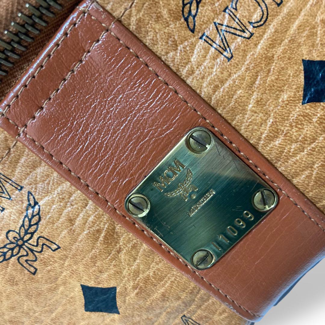 【美品】エムシーエム　ヴィセトス ボディバッグ　ウエストポーチ　レザー　キャメル