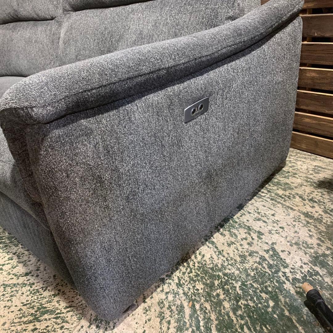 J845 NITORI ニトリ リクライニングソファ KK6133 ダークグレー