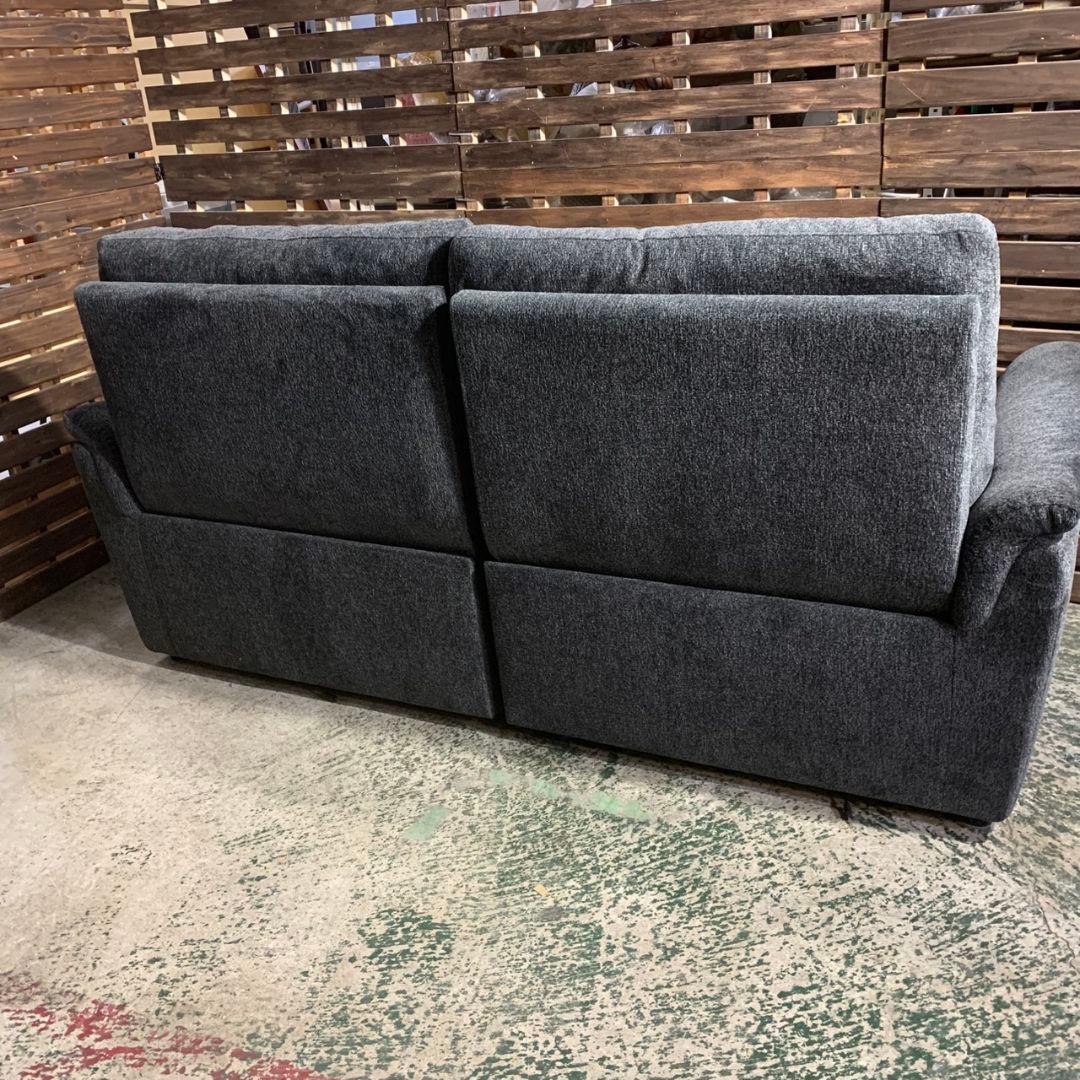 J845 NITORI ニトリ リクライニングソファ KK6133 ダークグレー