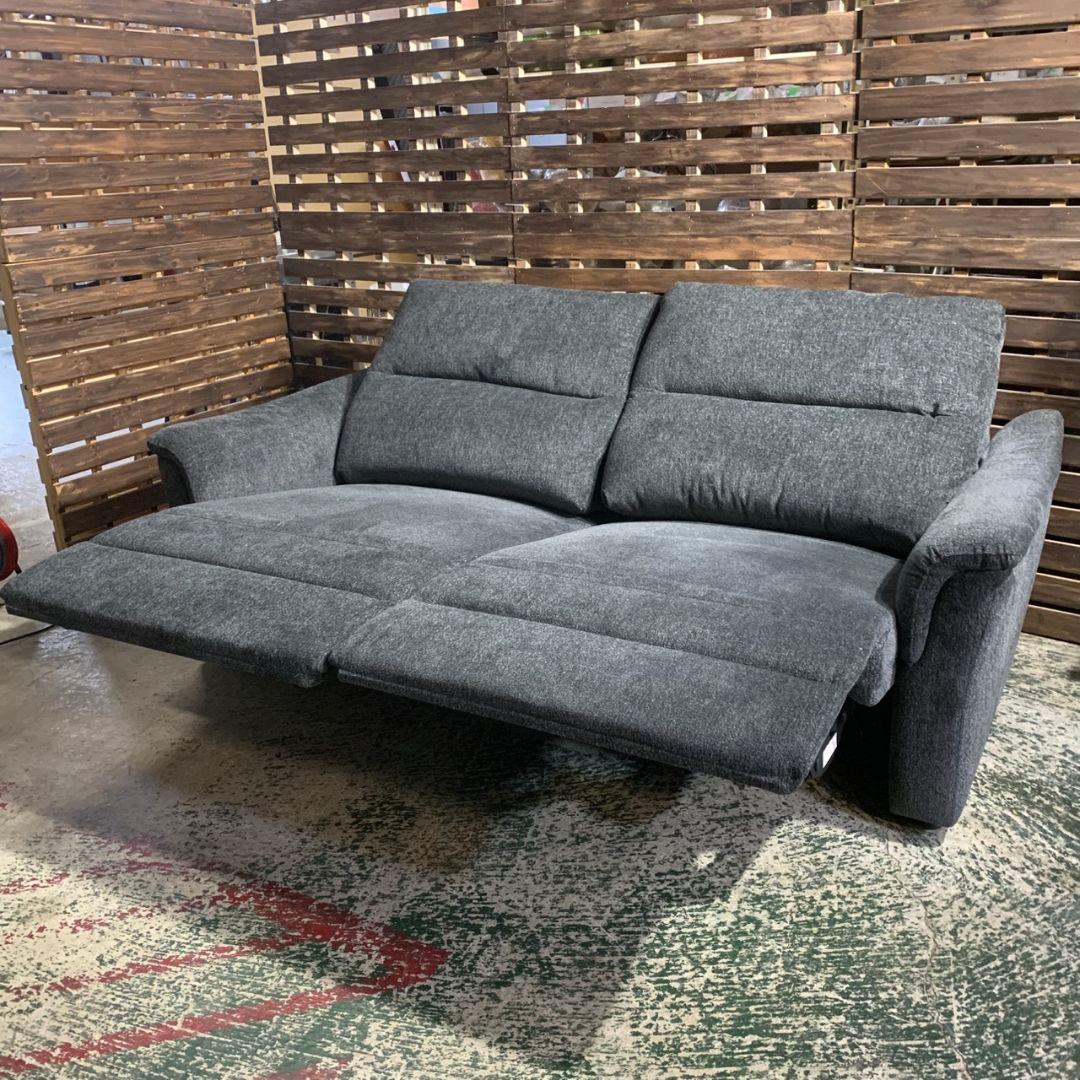 J845 NITORI ニトリ リクライニングソファ KK6133 ダークグレー