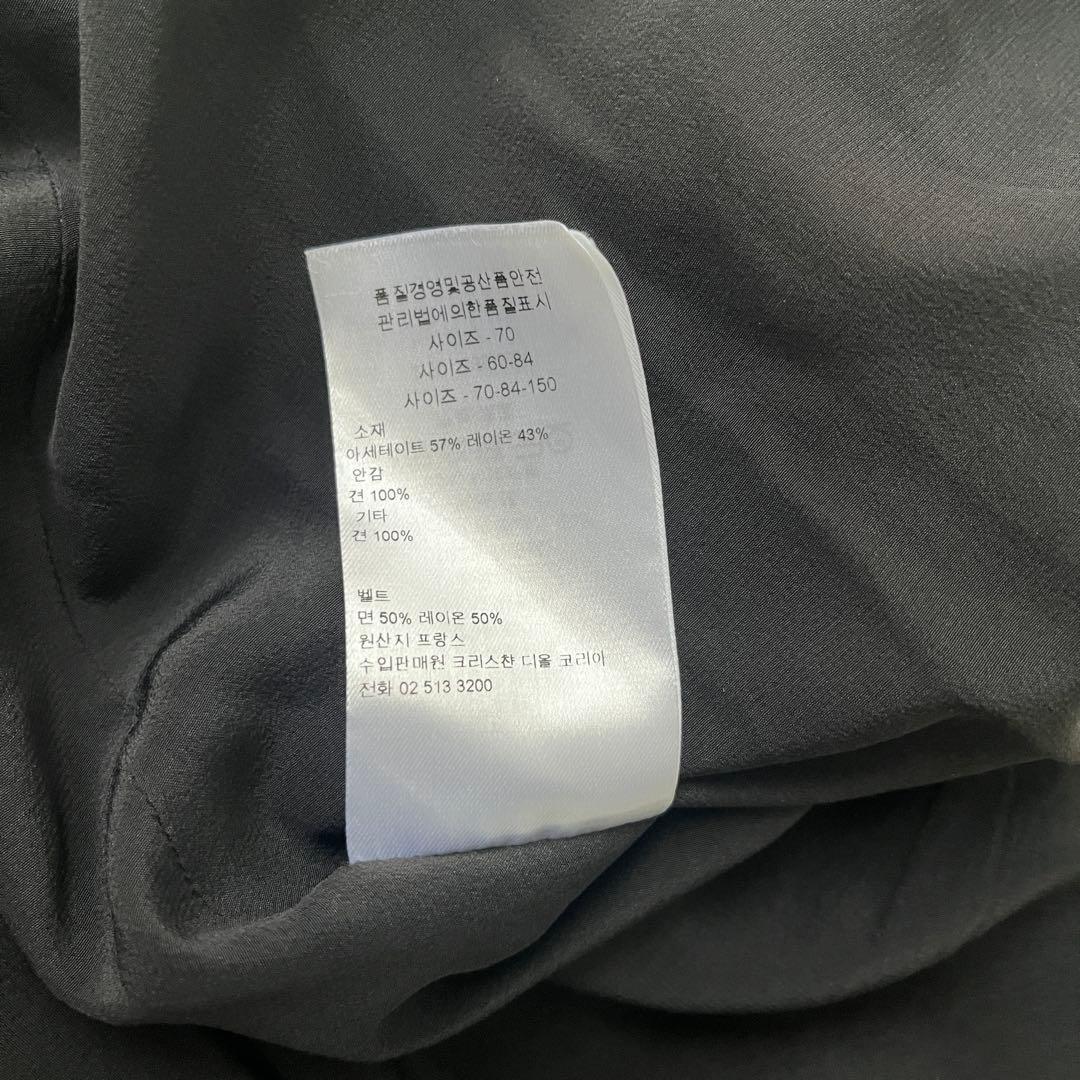 美品♡クリスチャンディオール シルク100% ベルト ワンピース フリル