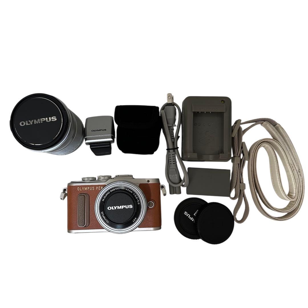 OLYMPUS PEN E-PL8 ブラウン ズームレンズ付き