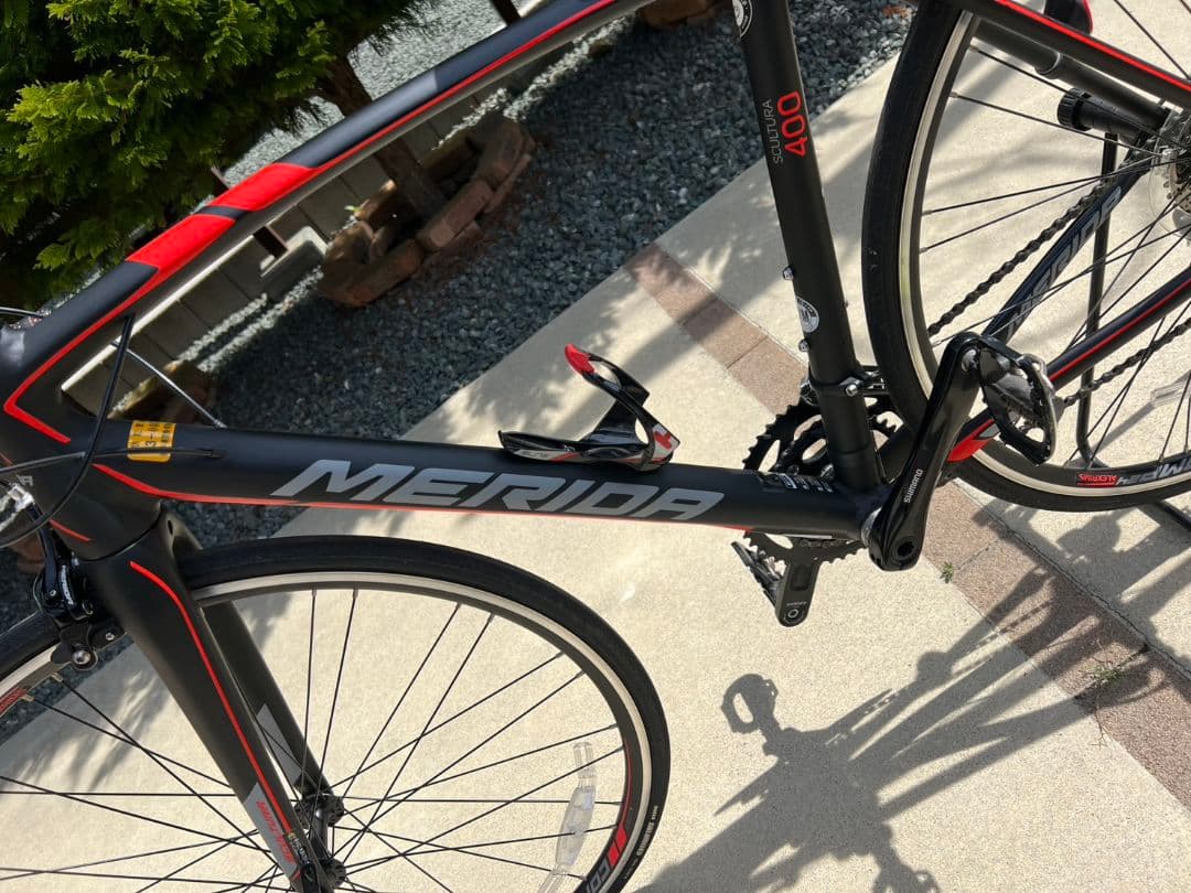 室内保管MERIDA 400 ロードバイク 黒/赤