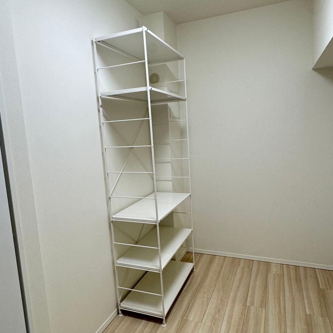 2024年購入美品スチールユニットシェルフ　スチール棚セット　特大　ライトグレー