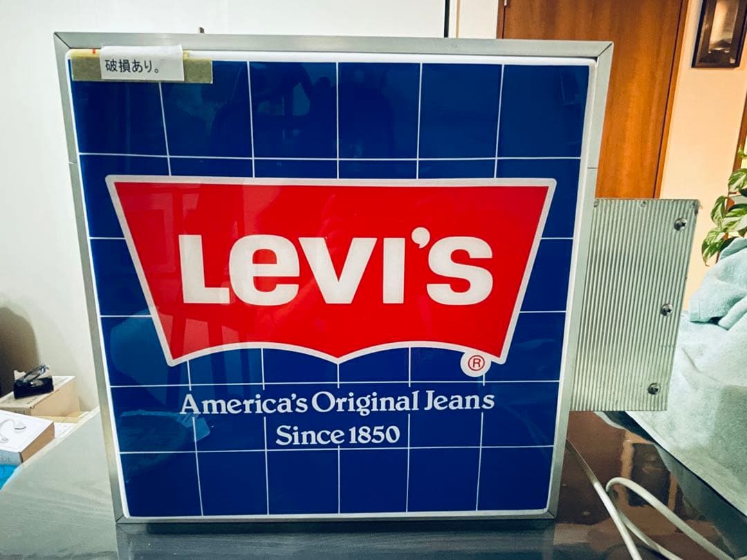 Xmas特売非売品レアLevi's広告看板ライトネオンサイン ストアディスプレイ