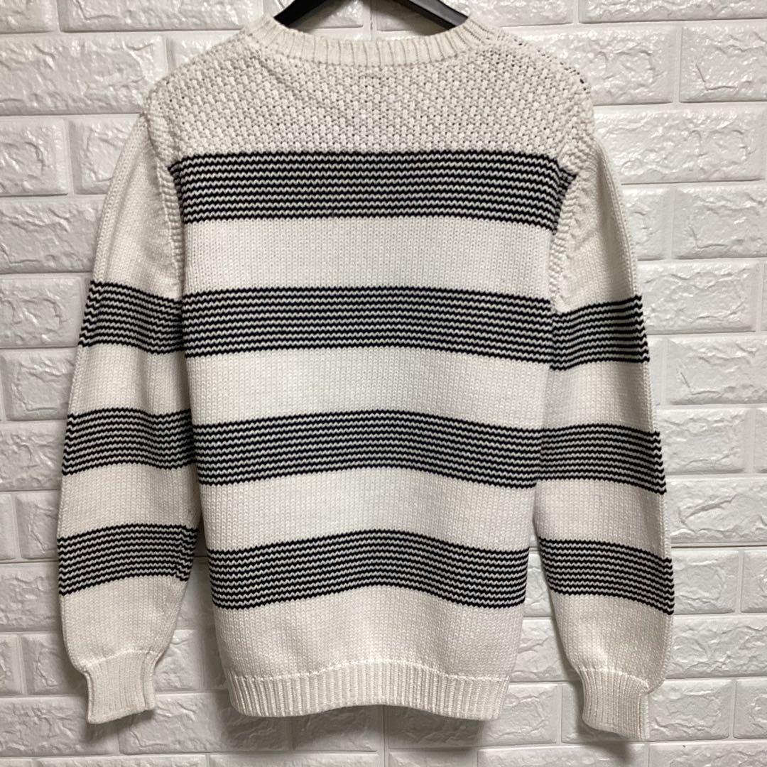 BATONER バトナー　クルーネック ボーダーニット ゆったりめ