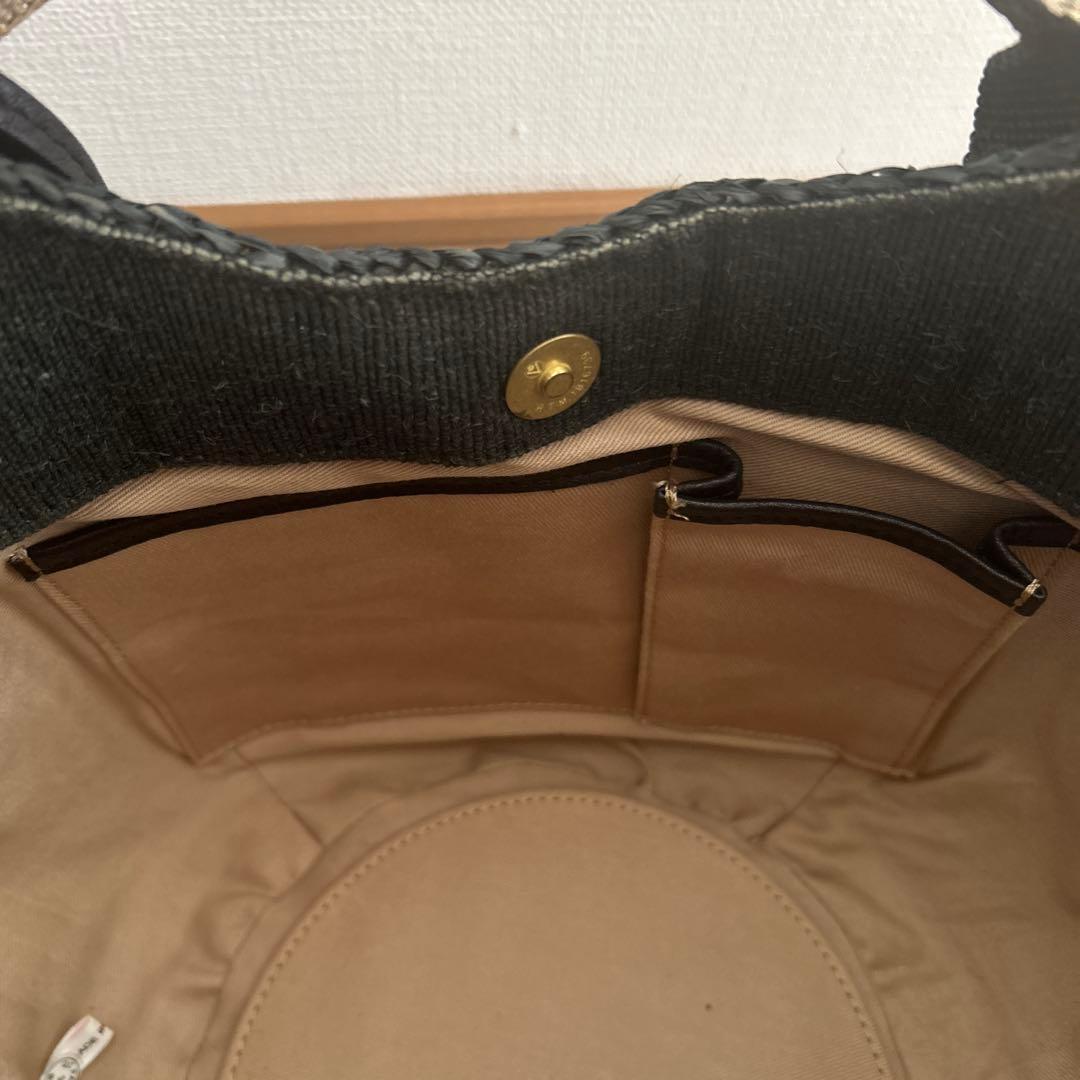 本日限定お値下げ　ヴィオラドーロ　ナチュラル　かごバッグ　タッセル　保存袋付き