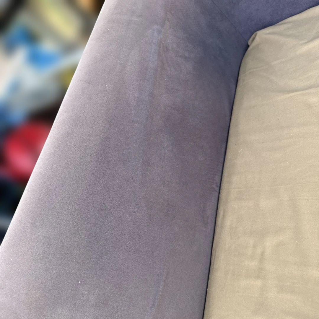 薄紫色 スエード調 アームチェア