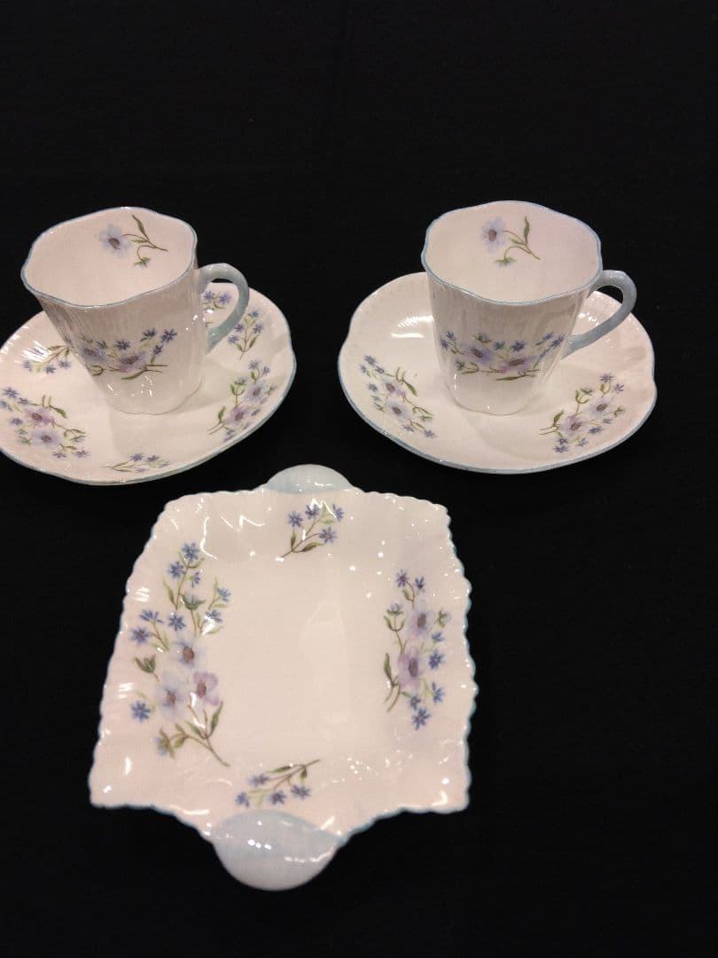 シェリーアンティーク　デミタスカップ　小皿セット