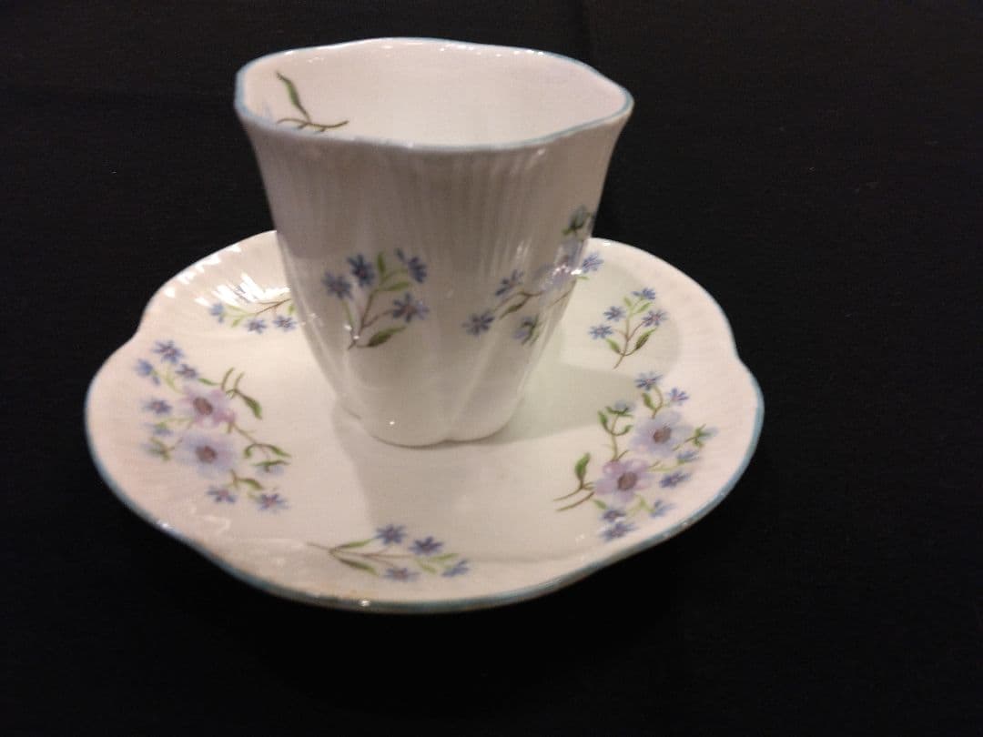 シェリーアンティーク　デミタスカップ　小皿セット