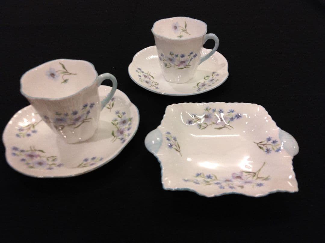 シェリーアンティーク　デミタスカップ　小皿セット