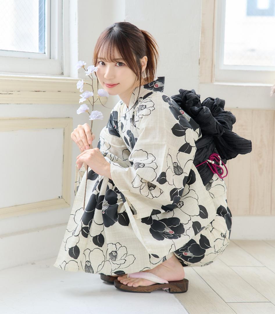 新品 浴衣 セット 浴衣セット ゆかた 大人 レディース 白 黒 Y4-57