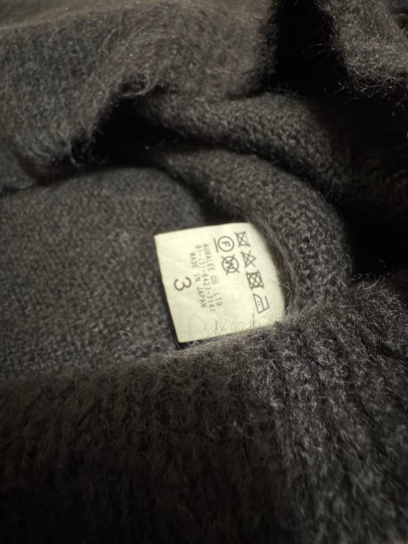 トップス AURALEE BRUSHED SUPER KID MOHAIR KNIT 3