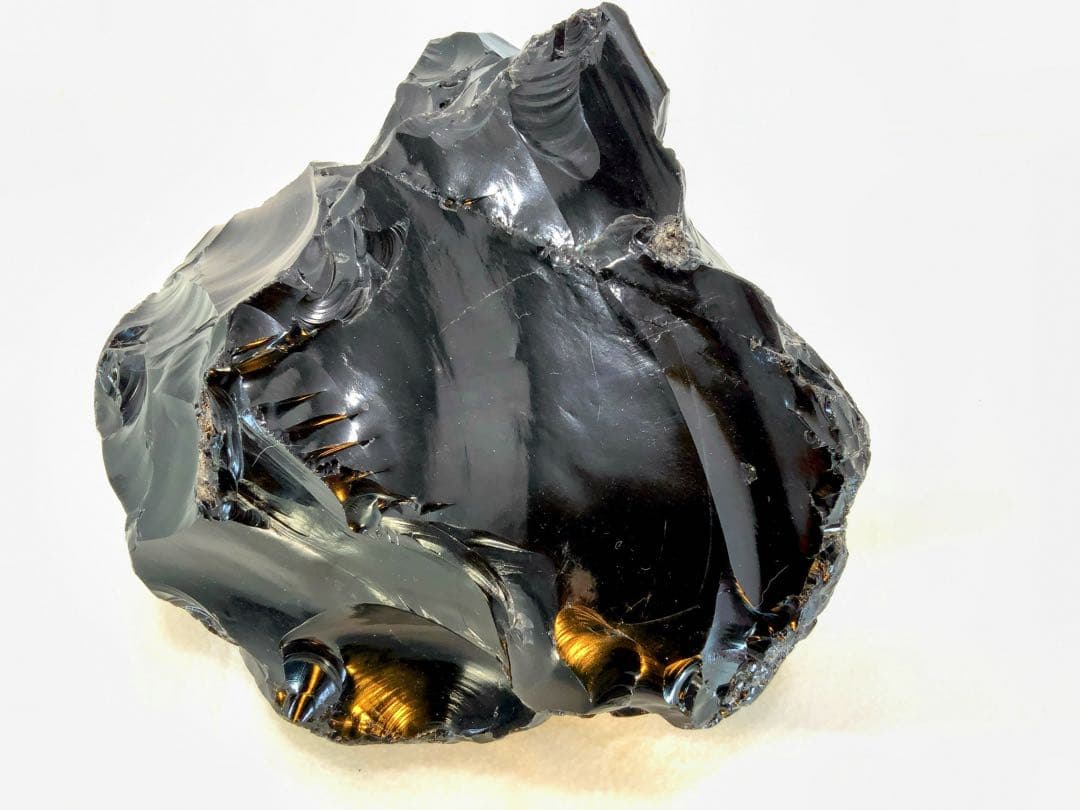 黒曜石　こくよう石(オブシディアン)原石　置き物