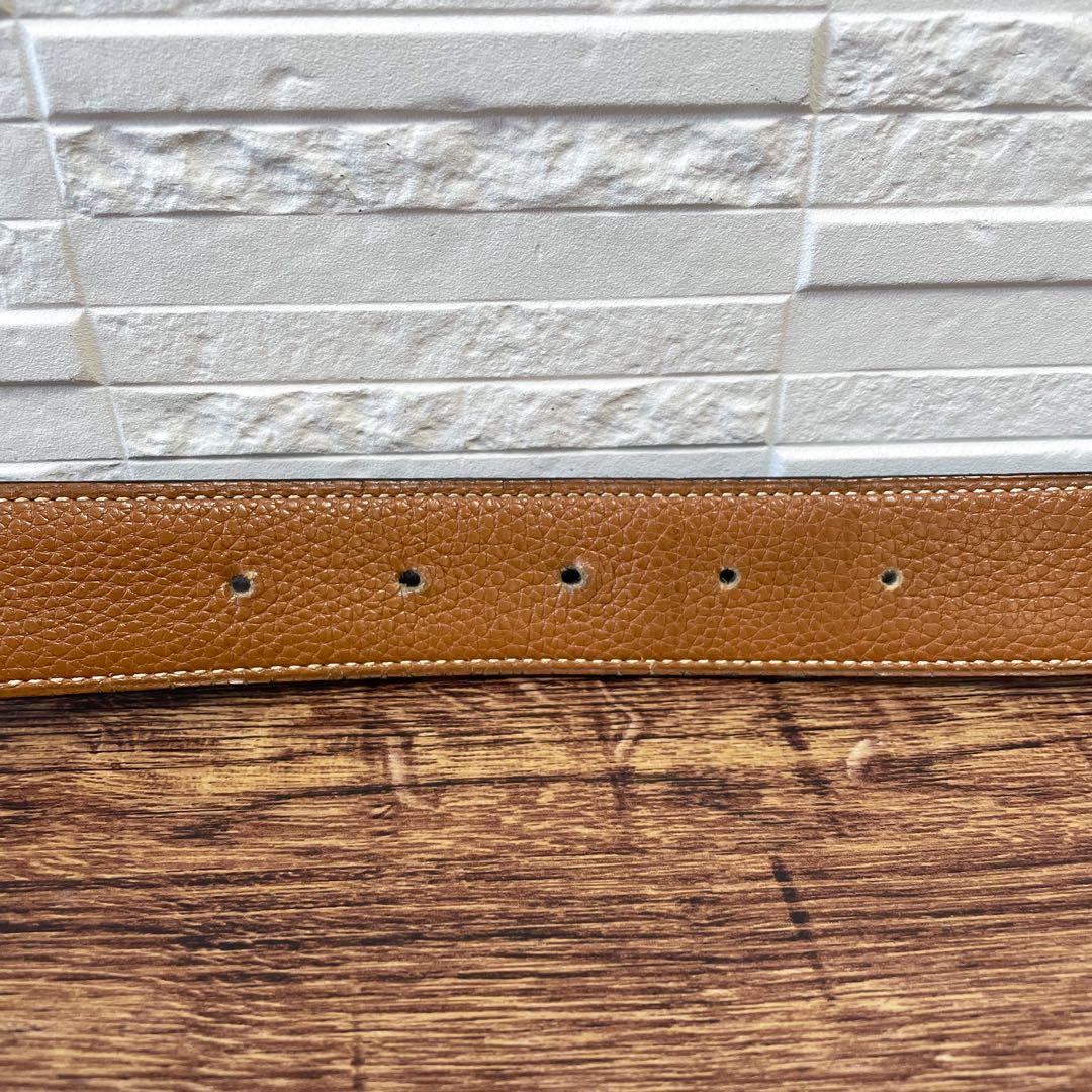 エルメス レザー コンスタンス Hバックル ゴールド金具 ベルト ブラウン