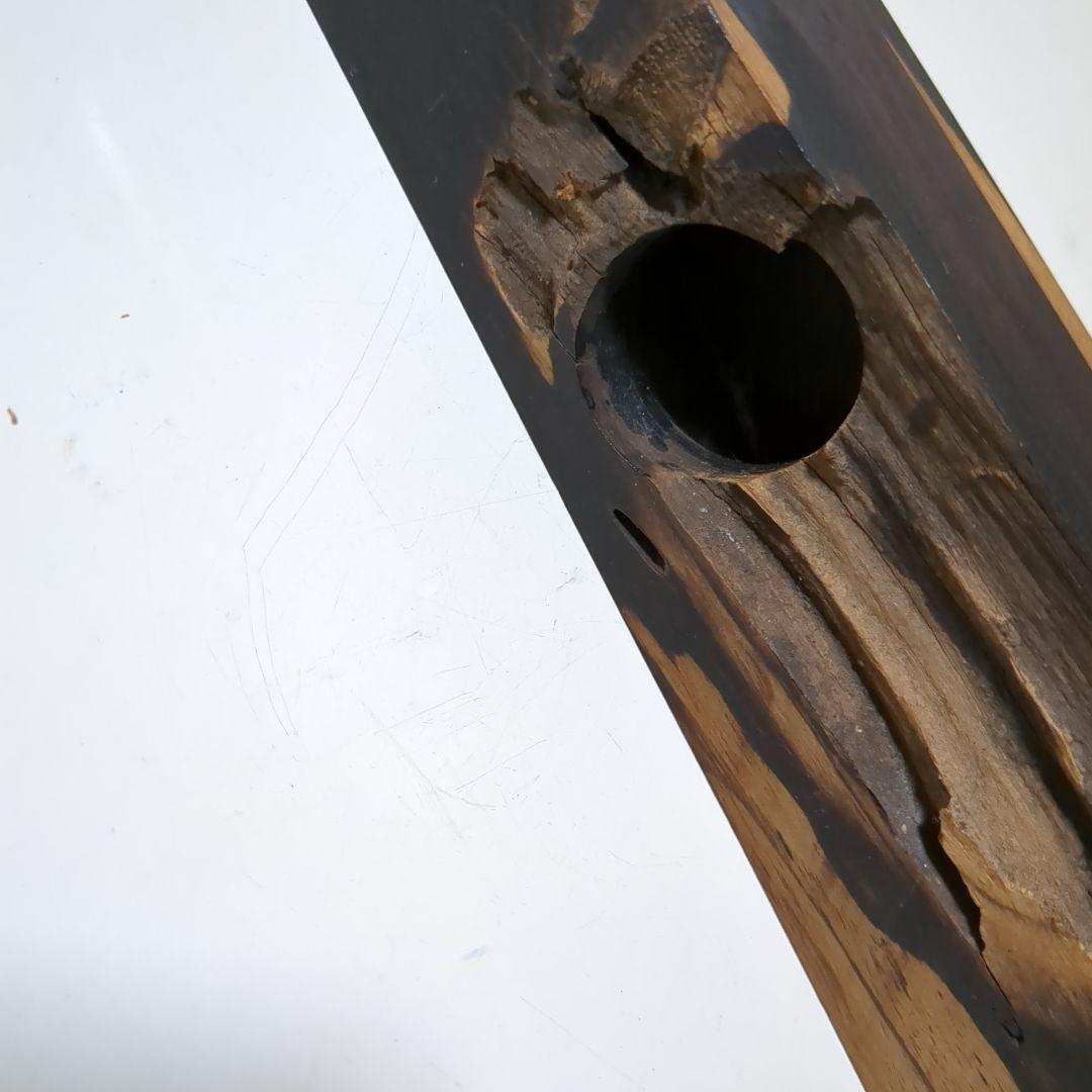 茶道具 花入れ 黒柿 渓雲