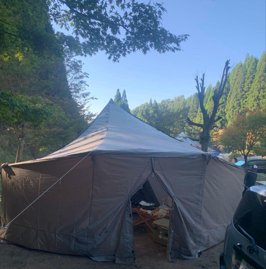 ①DOD ヤドカリテント　グランドシート　ポール4本　中古セット