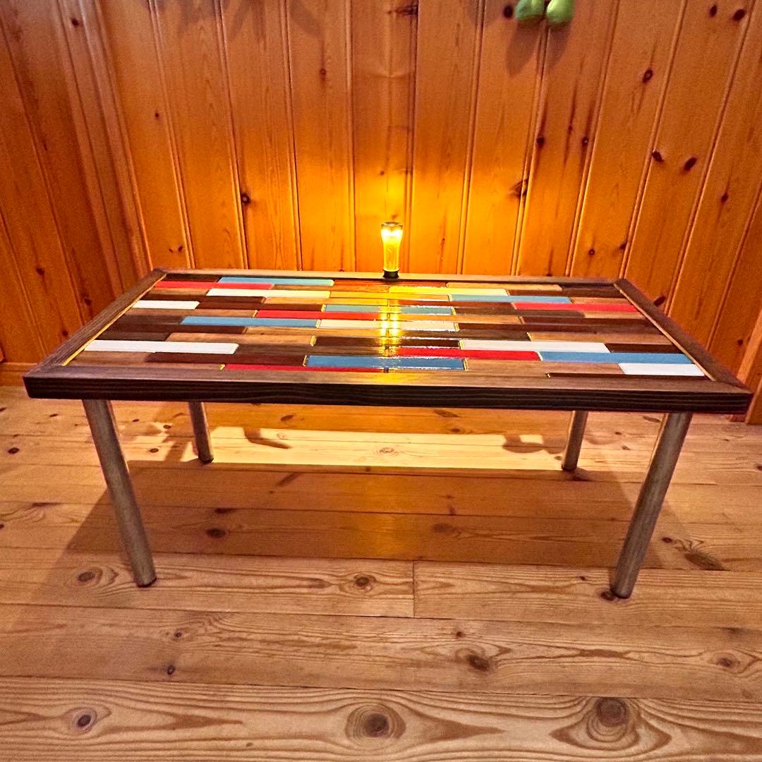 No.572 アイアンローテーブル　コーヒーテーブル　センターテーブル