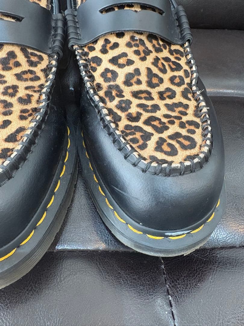 ドクターマーチンレオパード柄ローファーus11ヴィヴィアンコムデギャルソン29