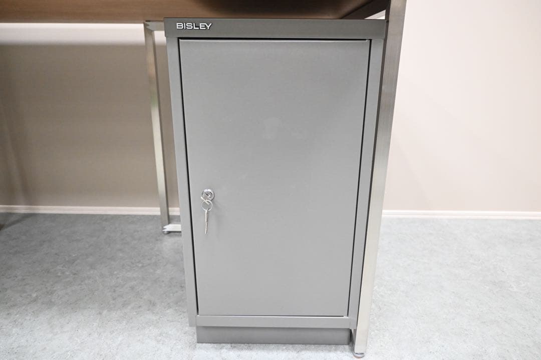 BISLEY ビスレー デスク Lフット キャビネット ワゴン付
