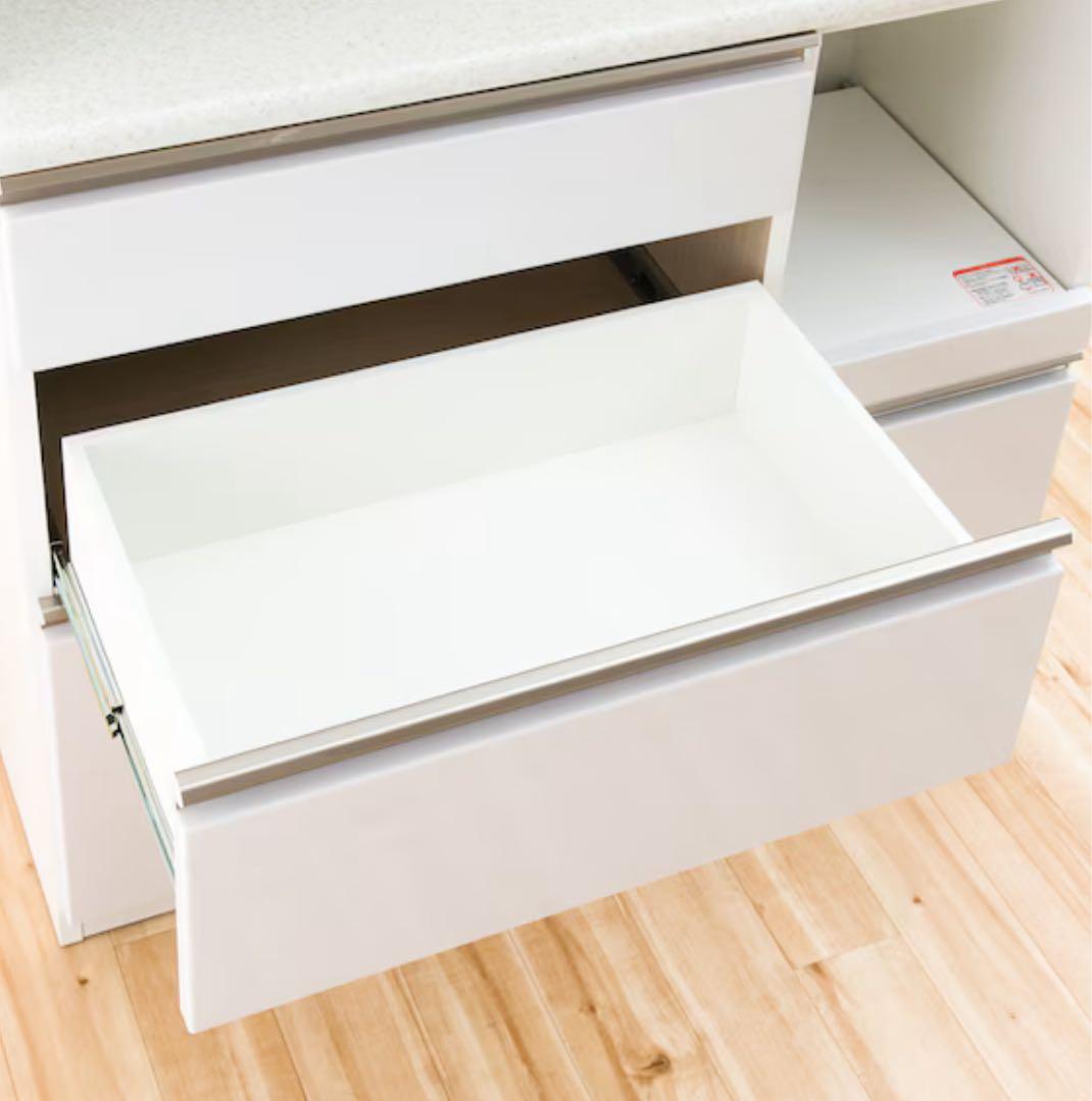 最終値下 キッチンボード アルミナ2 食器棚 （送料18500円込） 幅100