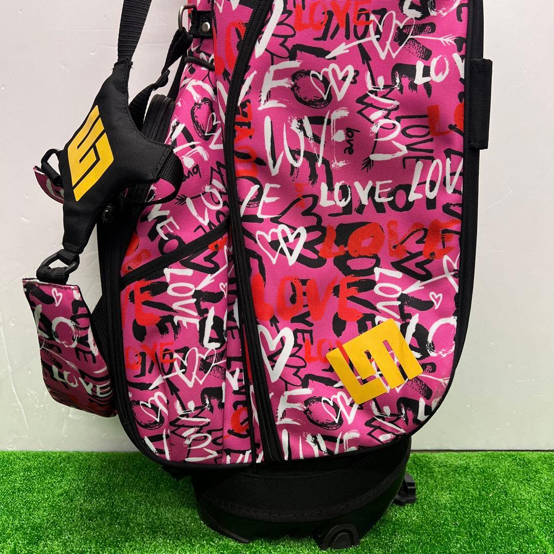 ラウドマウス　LOUDMOUTH キャディバッグ　8.5インチ　ゴルフ　ピンク
