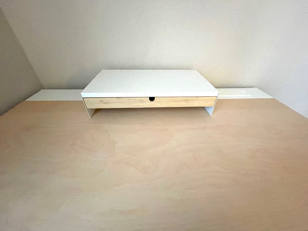 IKEA MITTZON 昇降デスク 120x60 cm ホワイト 電源タップ付