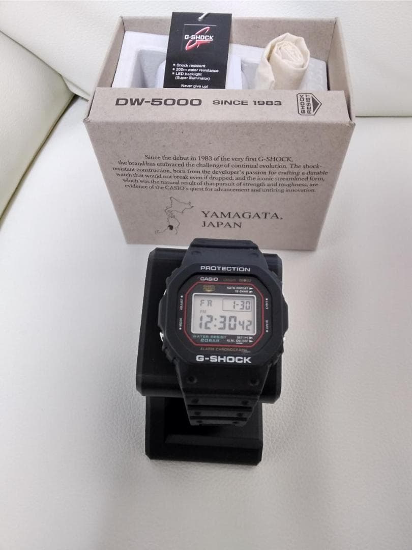 CASIOジーショック 初代復刻モデル DW-5000R-1A （並行輸入品）