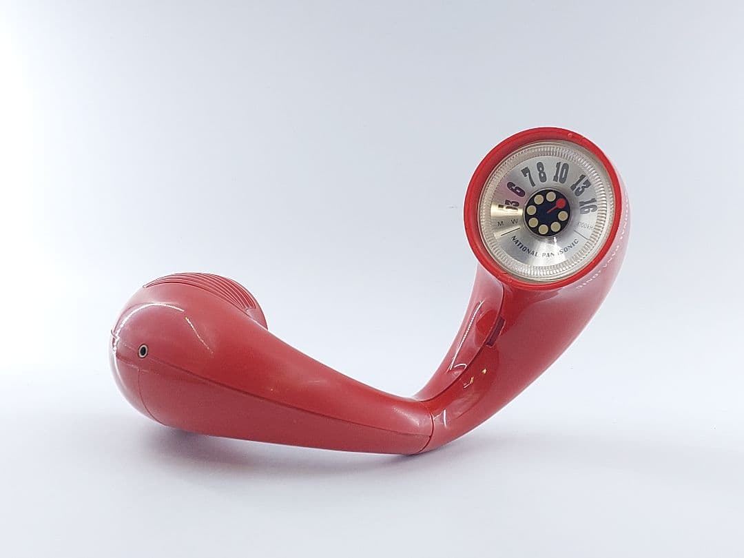 パナペットクルン ナショナル パナソニック R-72 ラジオ 赤色 レトロ