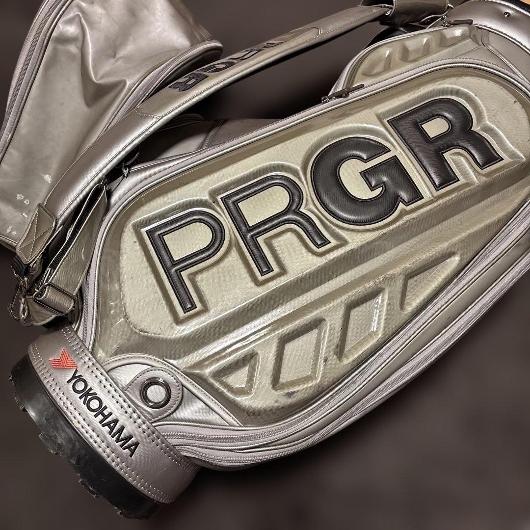 PRGR ゴルフバッグ シルバー　ツアーモデル　プロギア　キャディバック