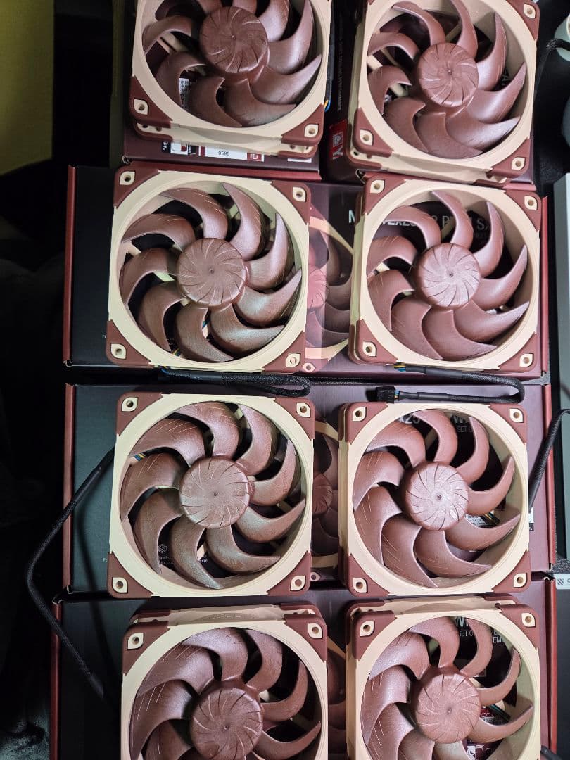Noctua NF-A12x25 G2 PWMファン 8個セット